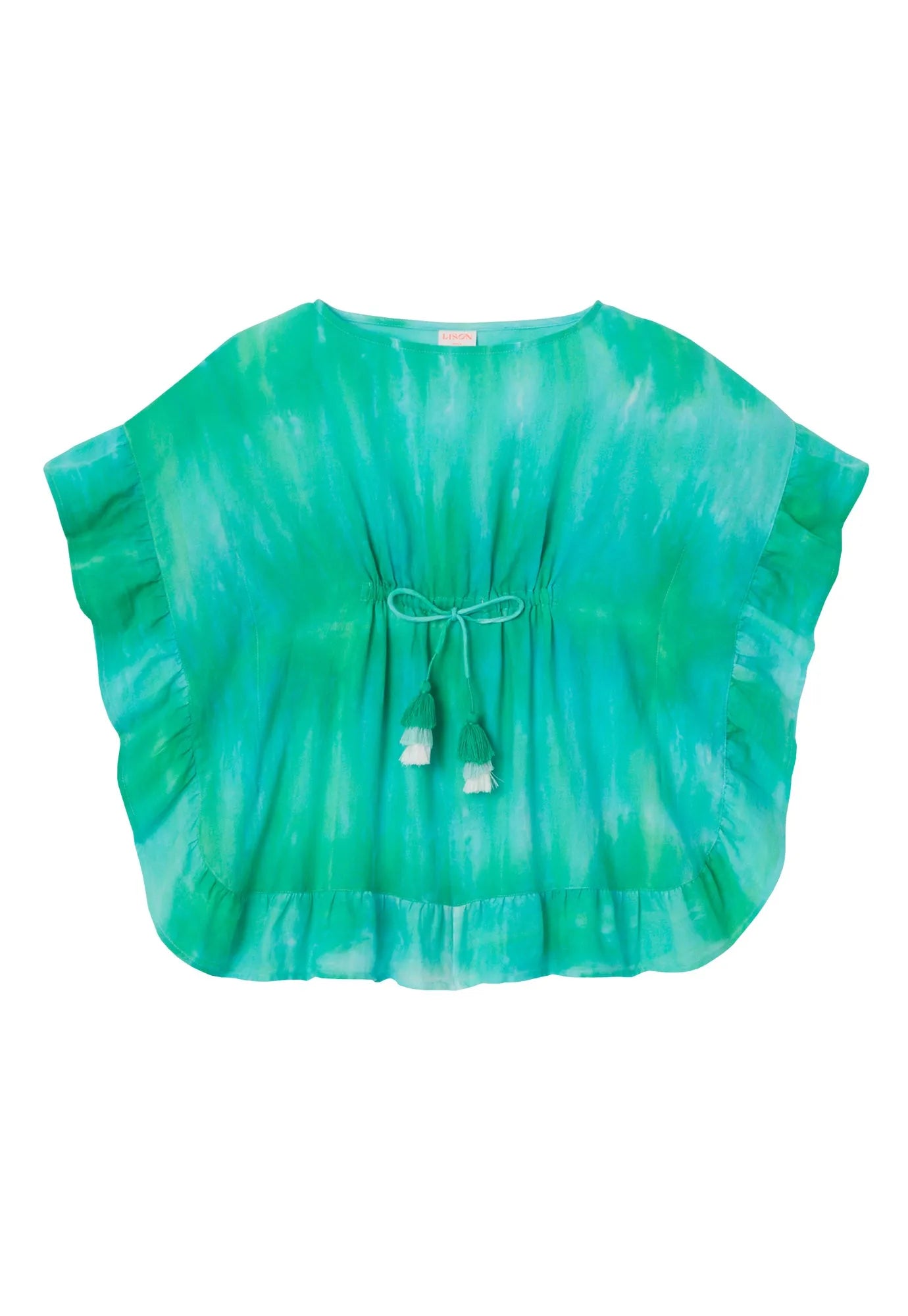 Caftan tie dye fille, vert et bleu | SPRITZ - Lison Paris
