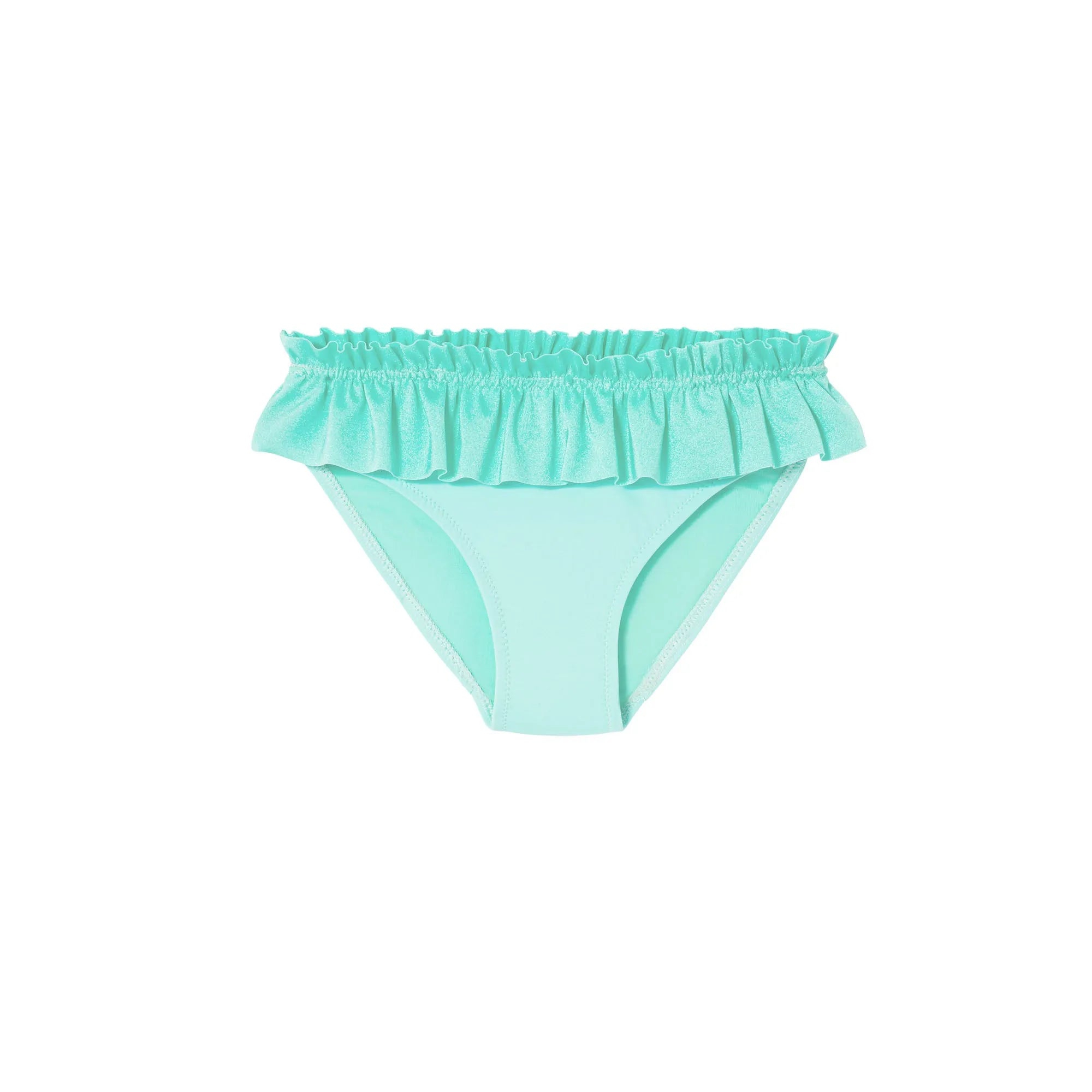 Culotte de bain bébé fille anti UV, aqua | CULOTTE DE BAIN BORA BORA - Lison Paris