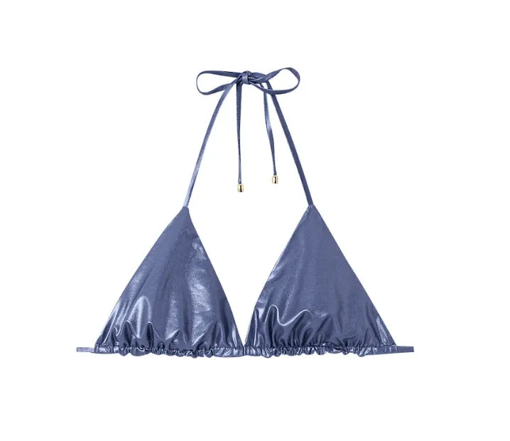 Haut de bikini triangle réversible Marine | SAHARA 2P - Lison Paris