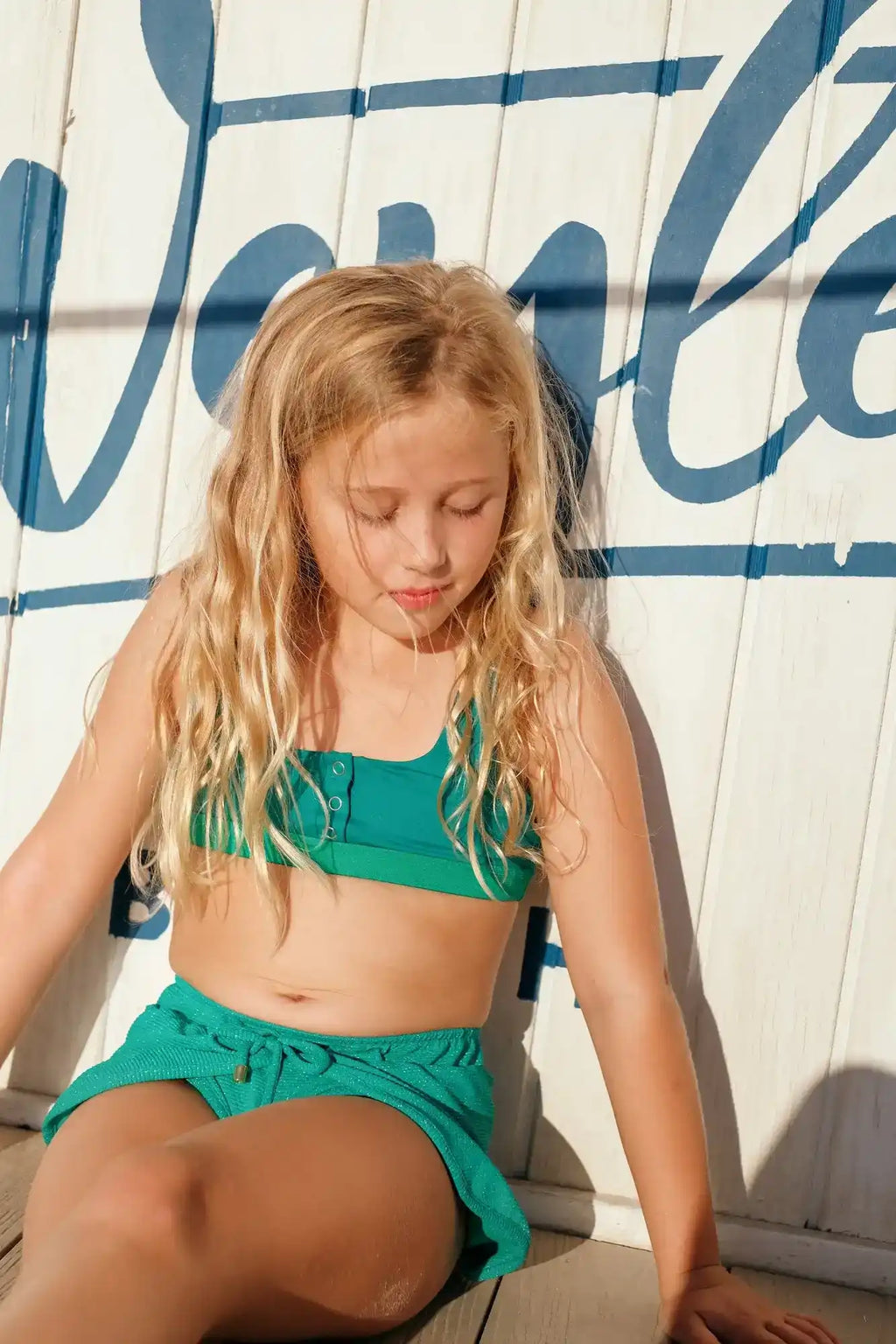 Doux Soleil Ensemble Maillot De Bain Fille 2 Pièces Manches Longues Anti-UV UPF50+ Imprimé Rio De Janeiro - Fabriqué En France - 6/12 Mois