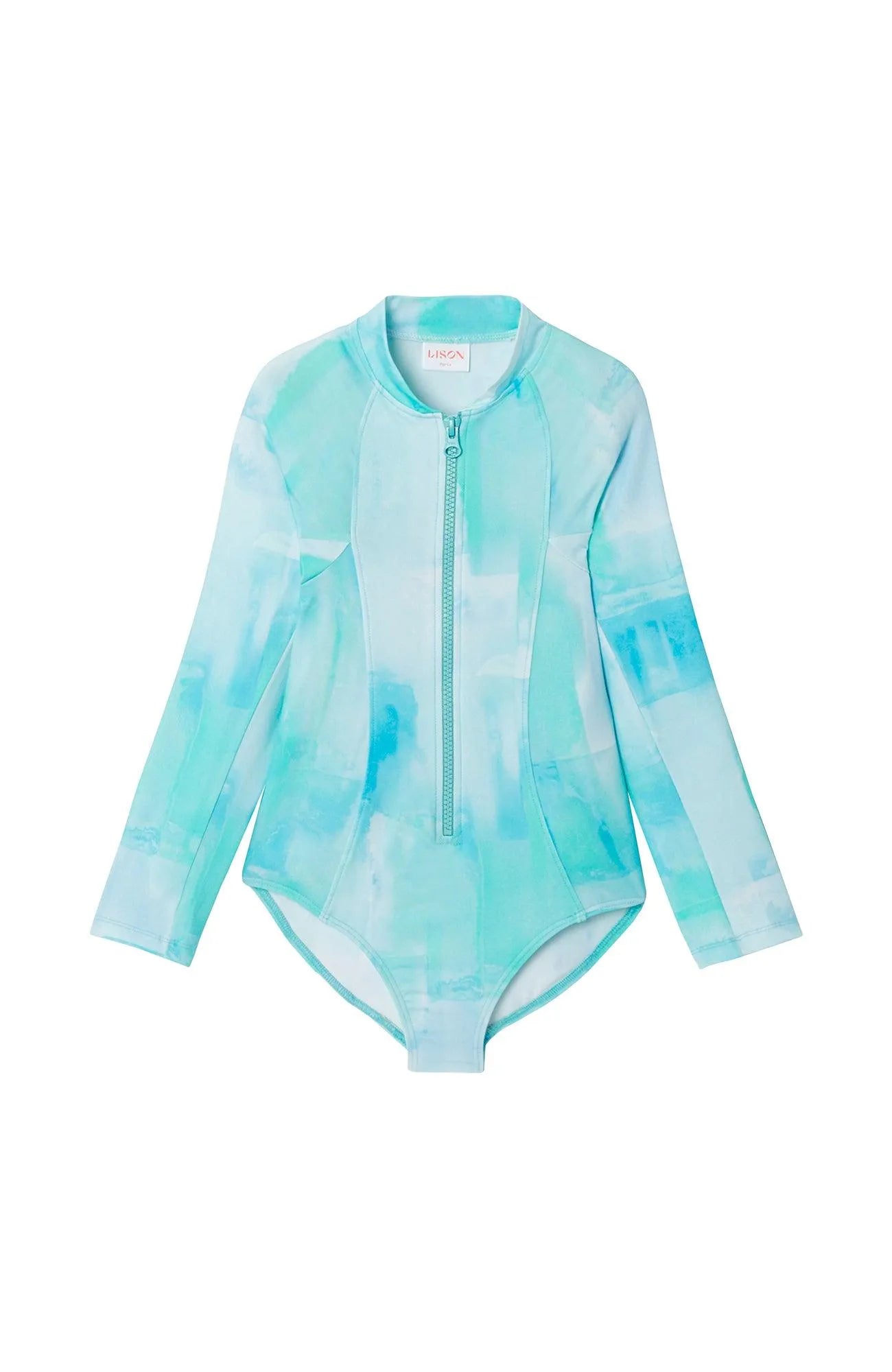 Maillot de bain manches longues anti UV fille bleu | KOKOMO SURFER - Lison Paris