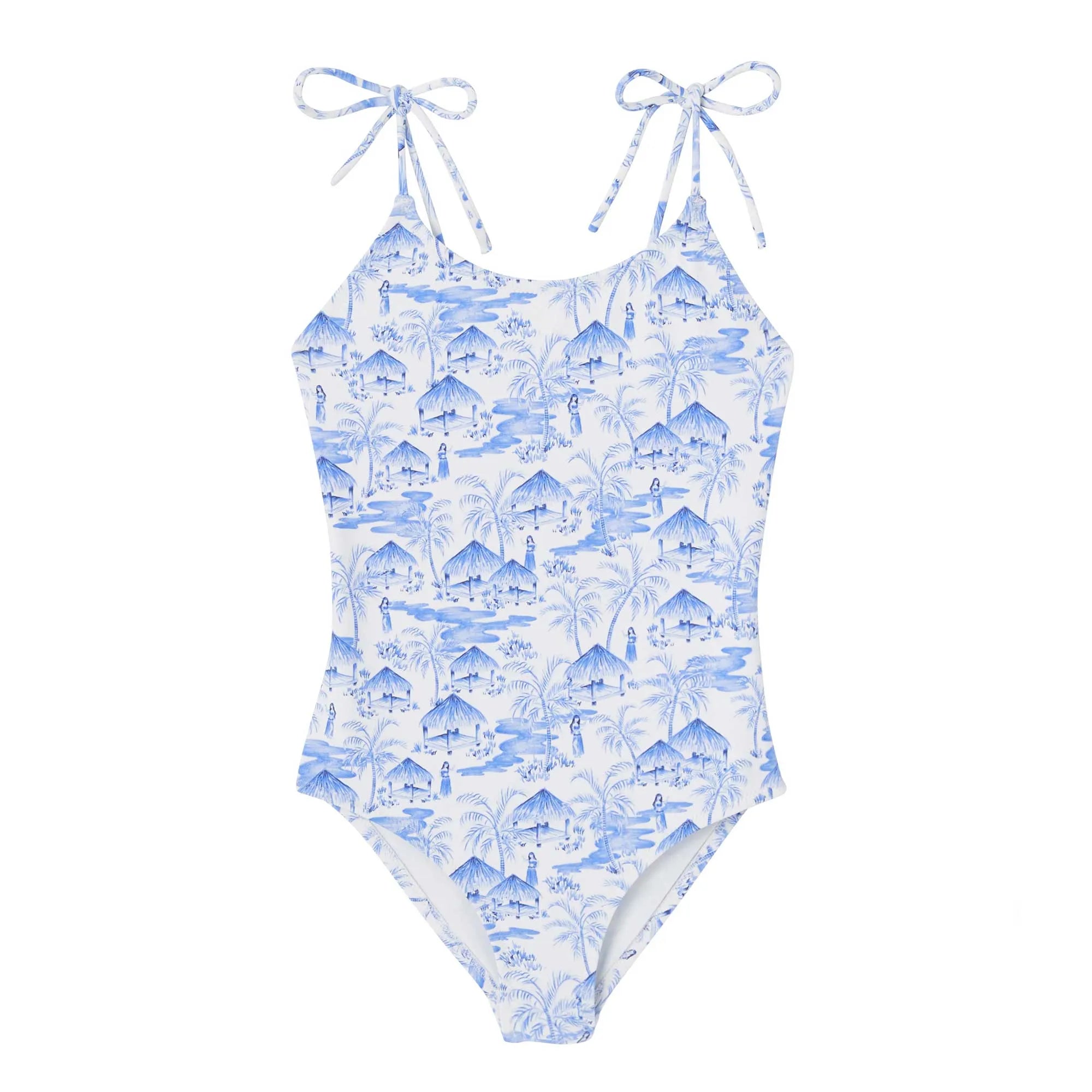 Maillot de bain une pièce bleu | VAHINE 1P - Lison Paris