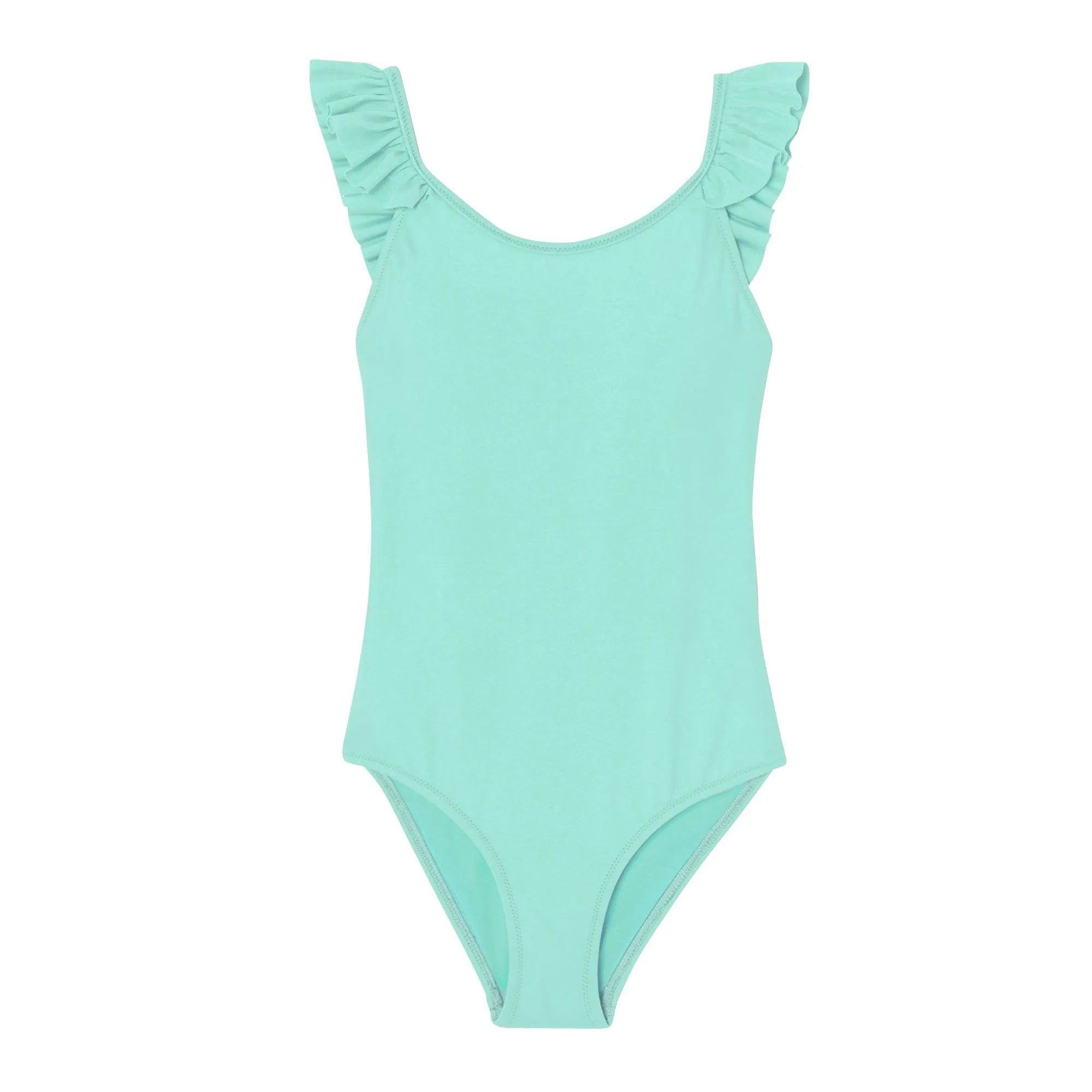 Maillot de bain une pièce fille anti UV, aqua| BORA BORA 1P - Lison Paris