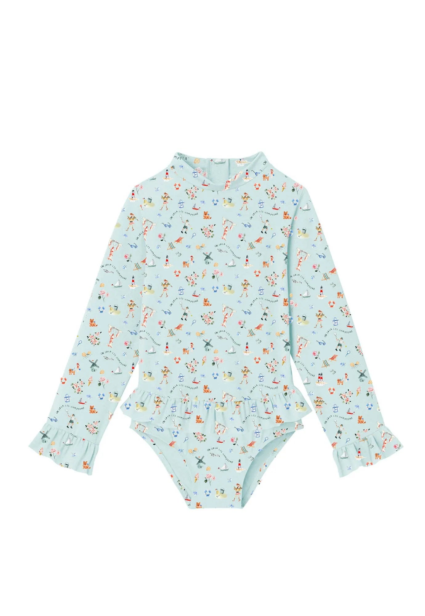Maillot manches longues anti-uv fille, Lison Paris X Danrie | DANRIE BEBE - Lison Paris