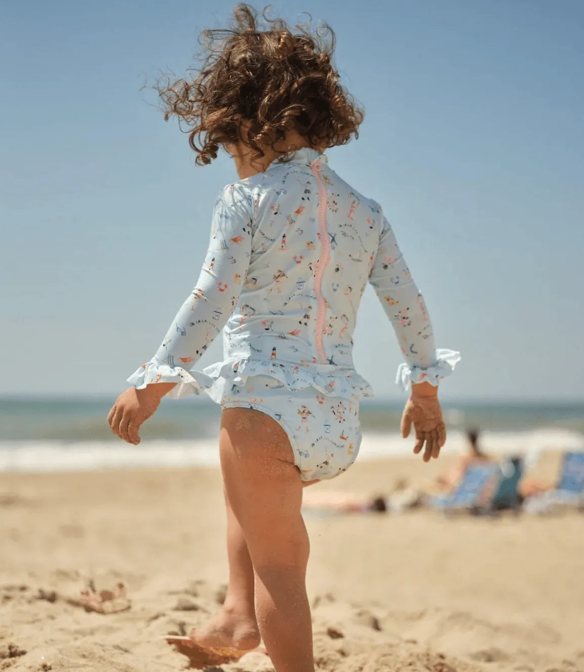 Maillot manches longues anti-uv fille, Lison Paris X Danrie | DANRIE BEBE - Lison Paris