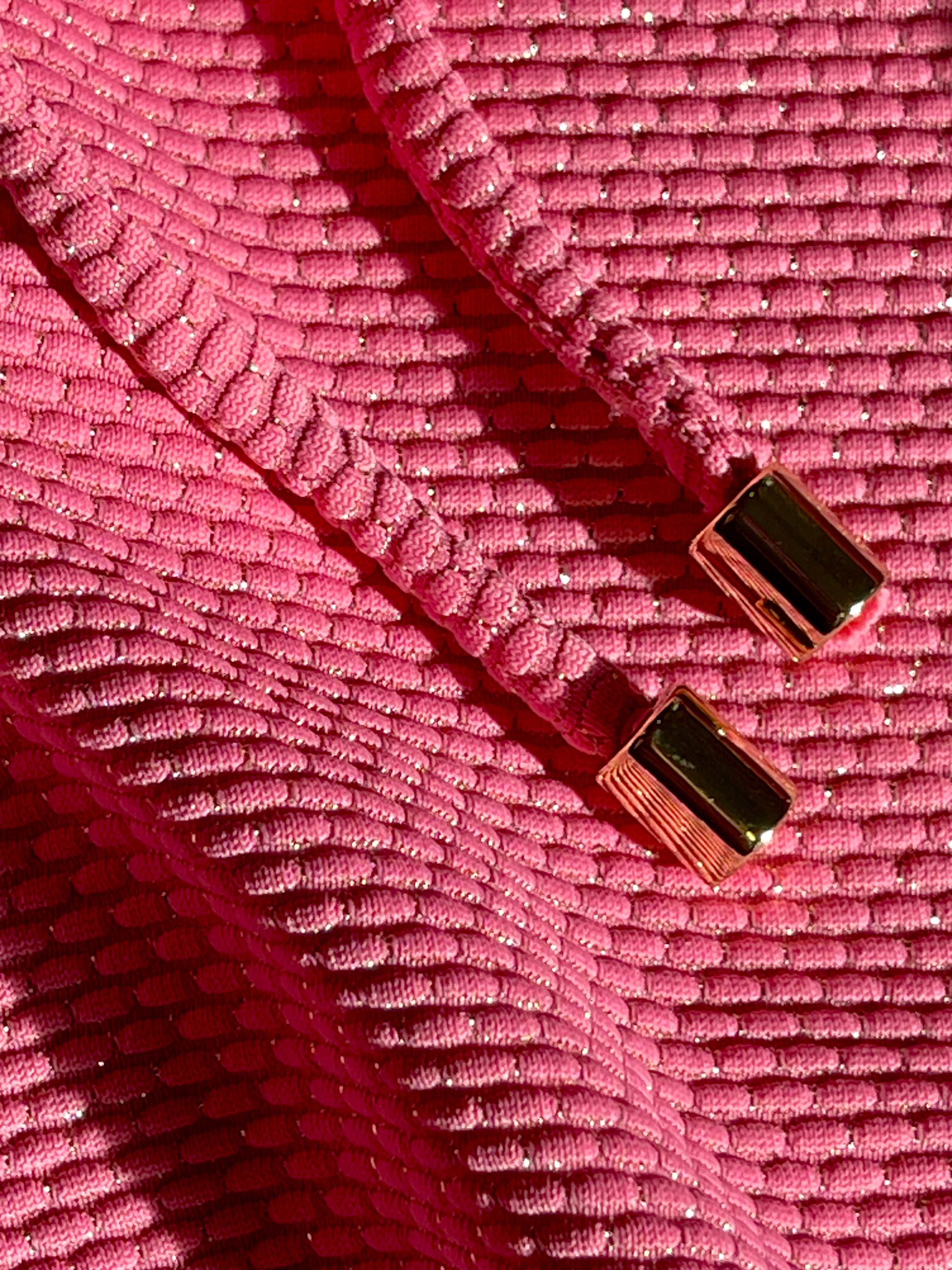 Short de bain fille, rose/or | SHORT BAHAMAS - Lison Paris