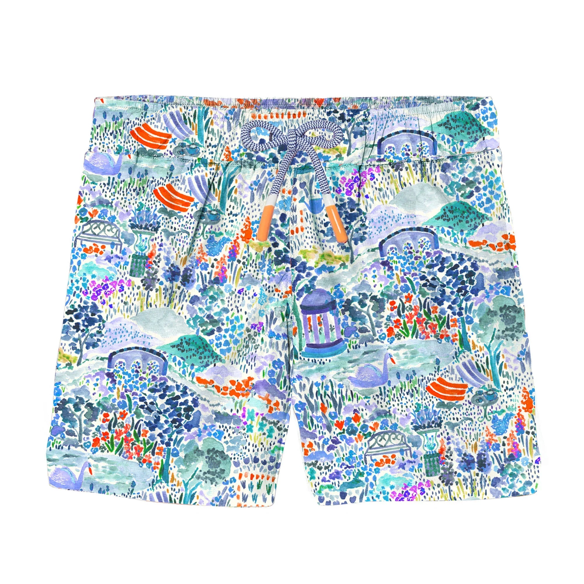 Short de bain garçon, imprimé bleu | BLOOM - Lison Paris