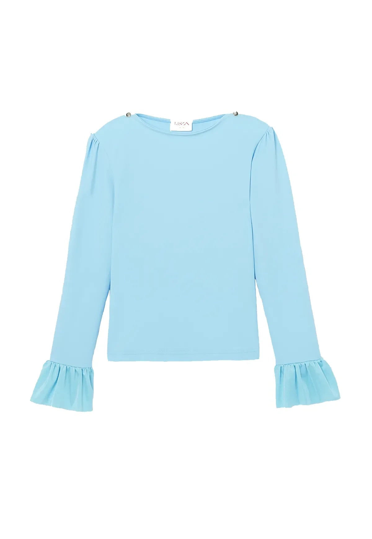 Tee-shirt anti UV fille, UPF 50+, bleu ciel | BORA BORA T-SHIRT - Lison Paris